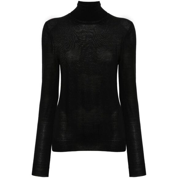Saint Laurent Women Cassandre Wool Turtleneck Sweater